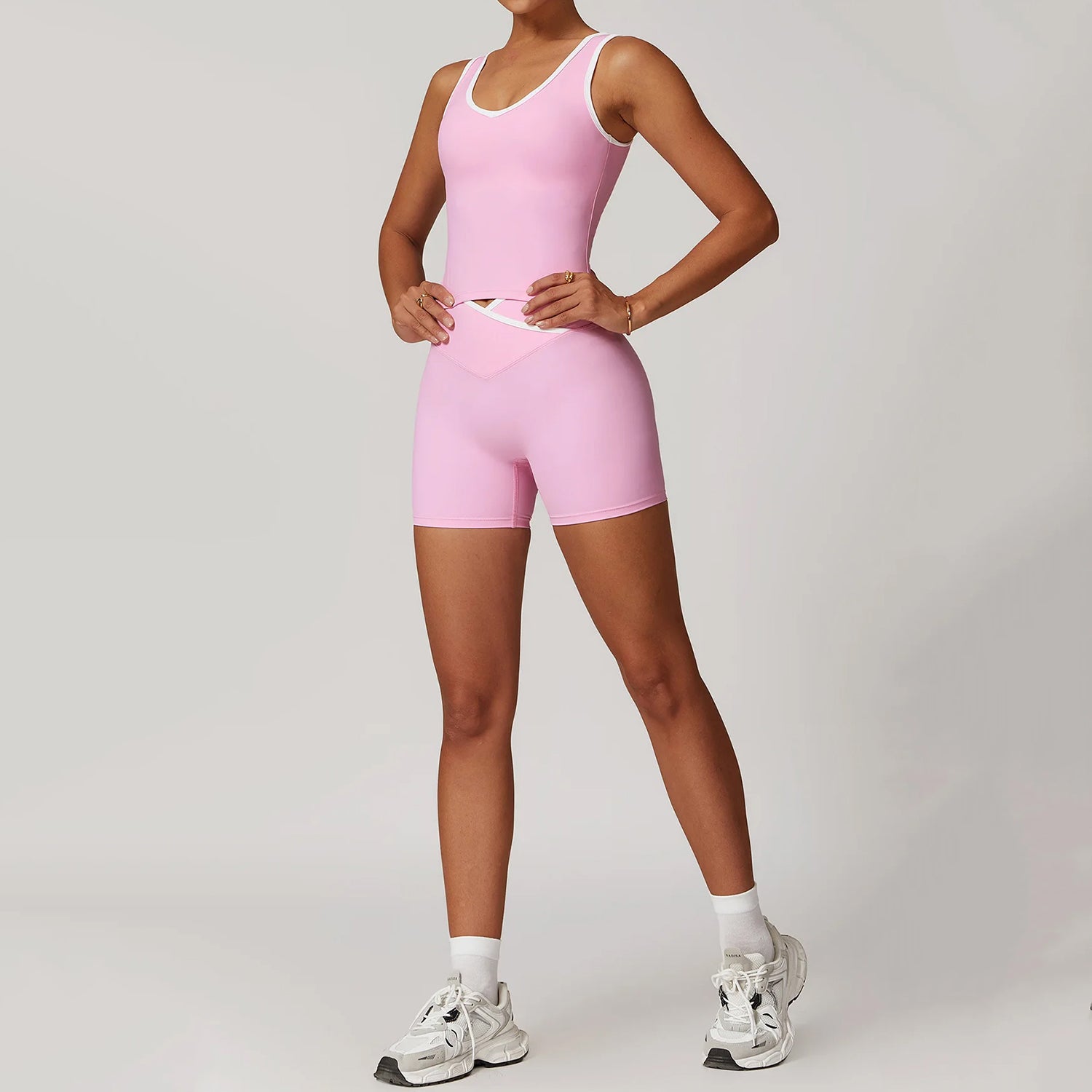 Çizgi Detaylı Atlet Biker Takım