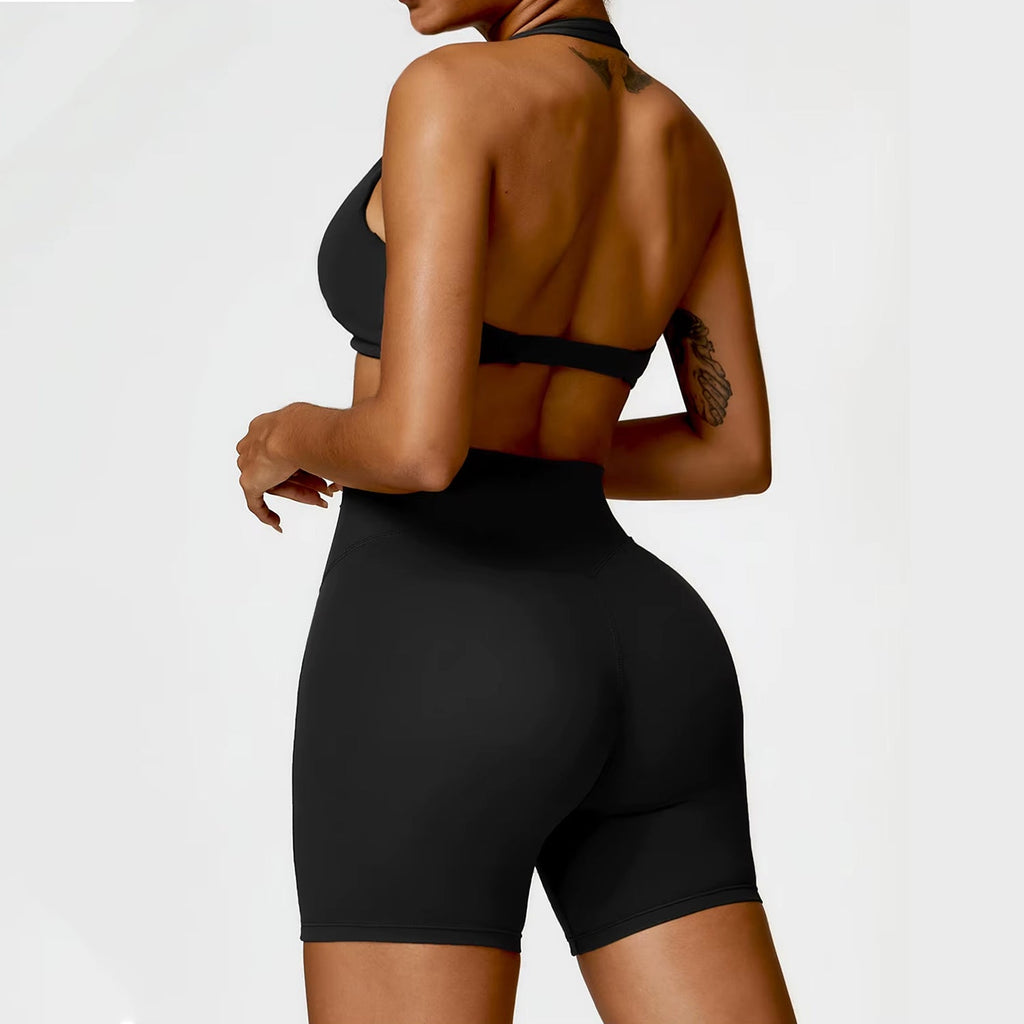 Burgu Bra Biker Şort Takım