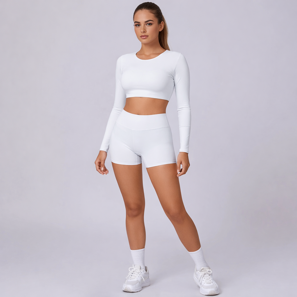 Flow Fit Crop Şort Takım