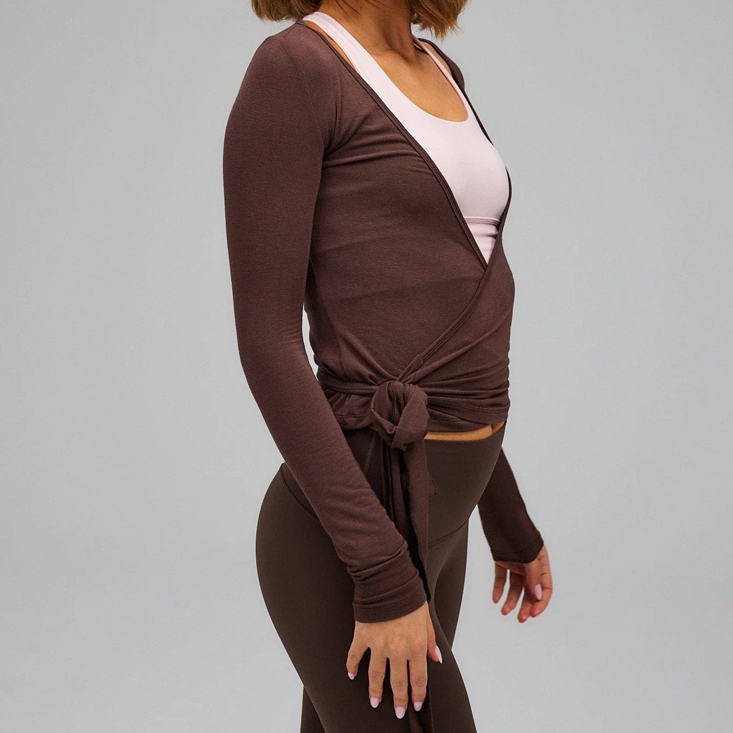 Belden Bağlamalı Kruvaze Balerin Bluz