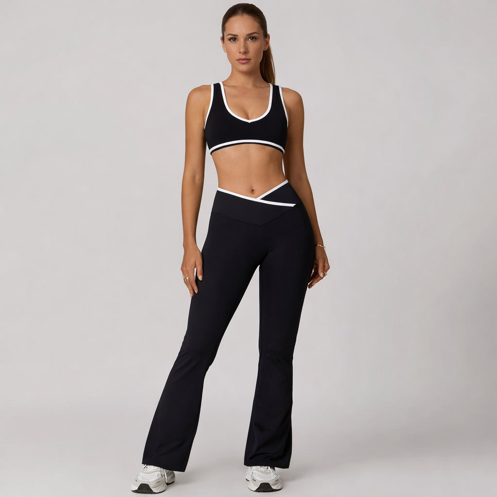 Çizgi Detaylı Flare Takım