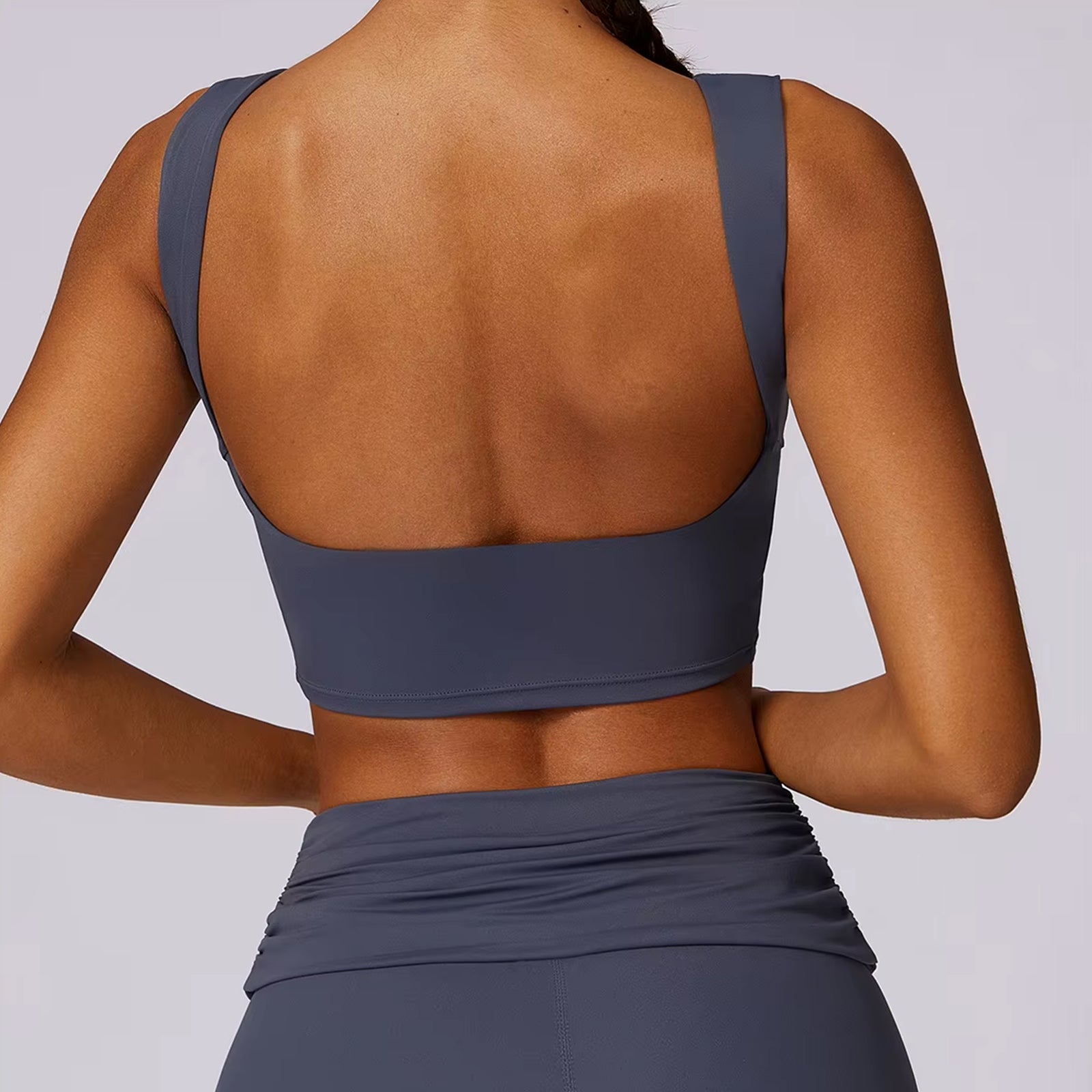 Sırt Dekolteli Crop Flare Takım