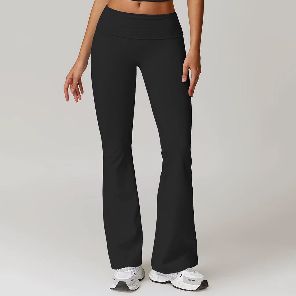 Çift Kat Bel Detaylı Flare