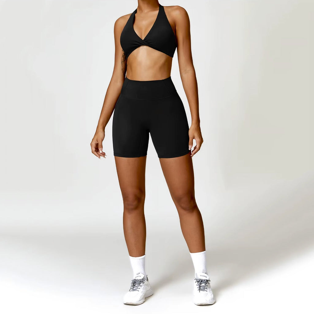 Burgu Bra Biker Şort Takım