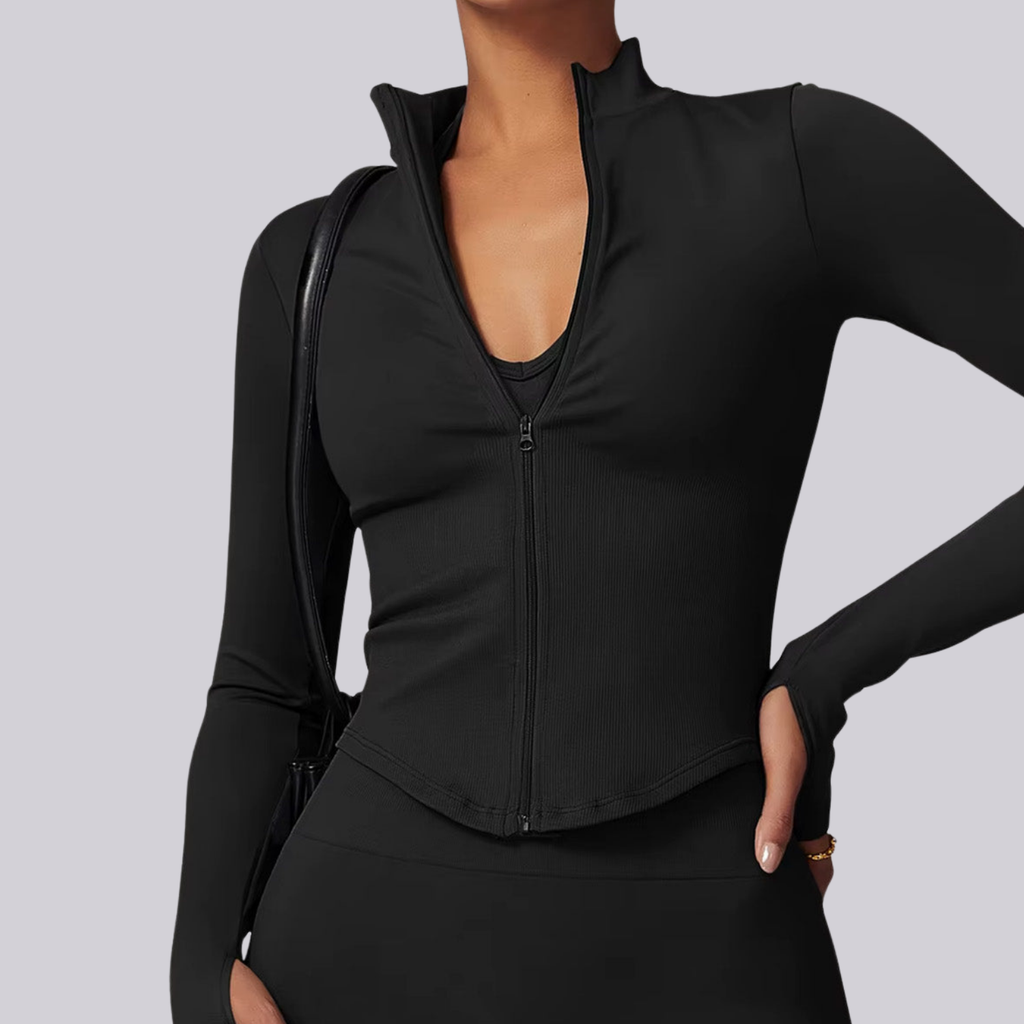 Kıvrımlı Uzun Kollu Ceket