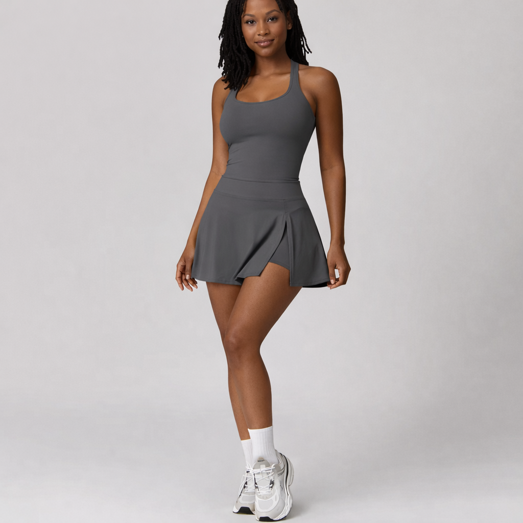 İki Parça Atlet Şort Etek Takım