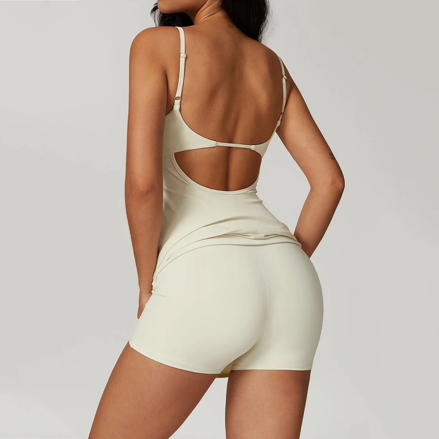 Sırt Detaylı Elbise Tulum