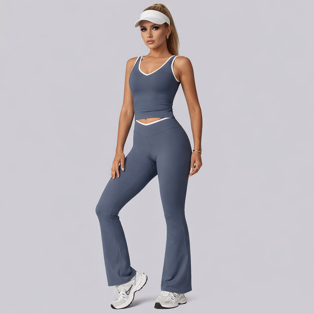 Flow Line Crop & Flare Tayt Takım