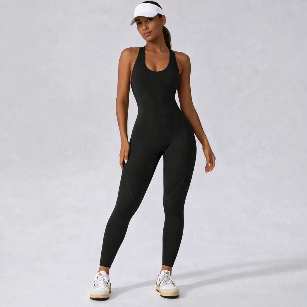 Sırt Detaylı Tayt Tulum