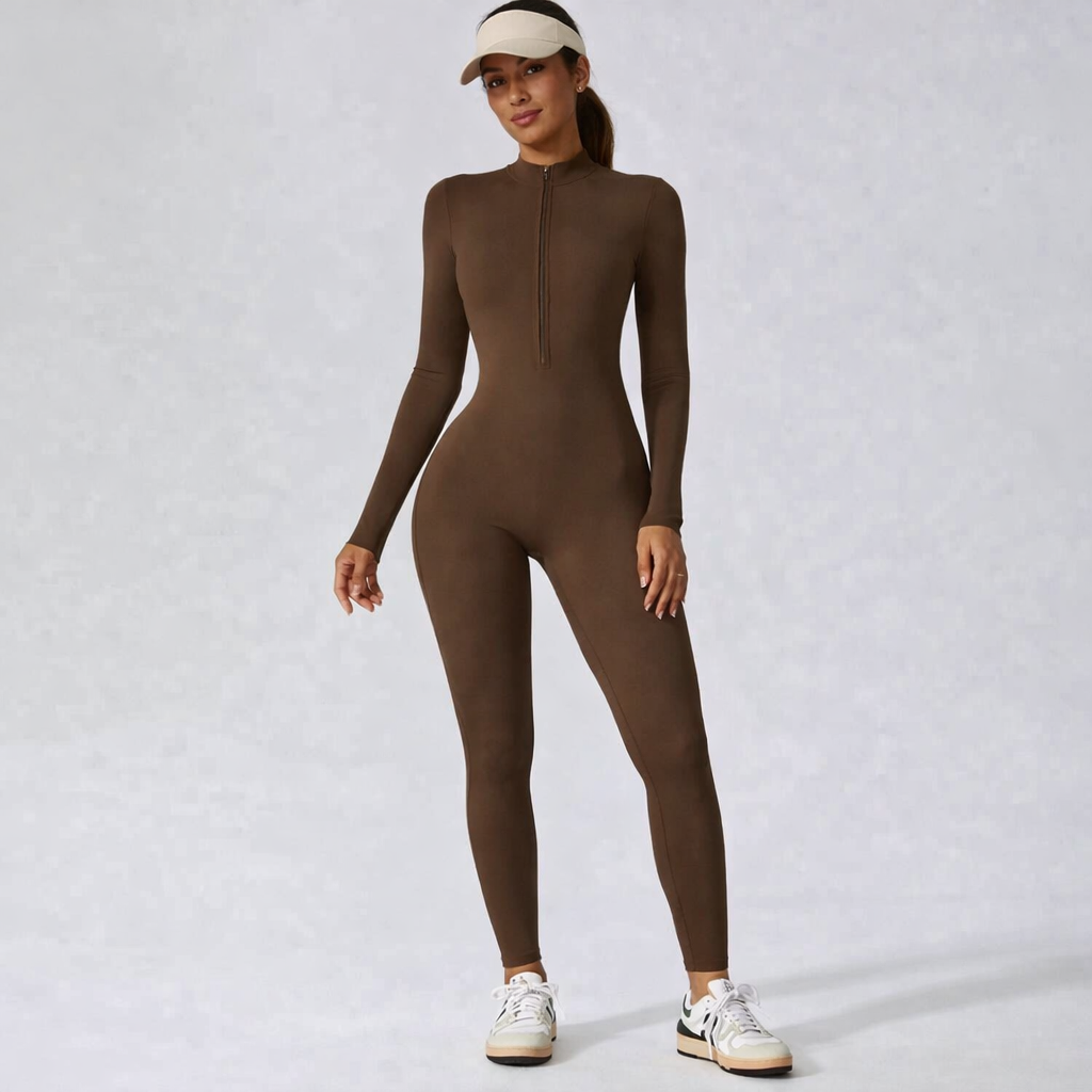 Fermuarlı Uzun Kollu Tulum