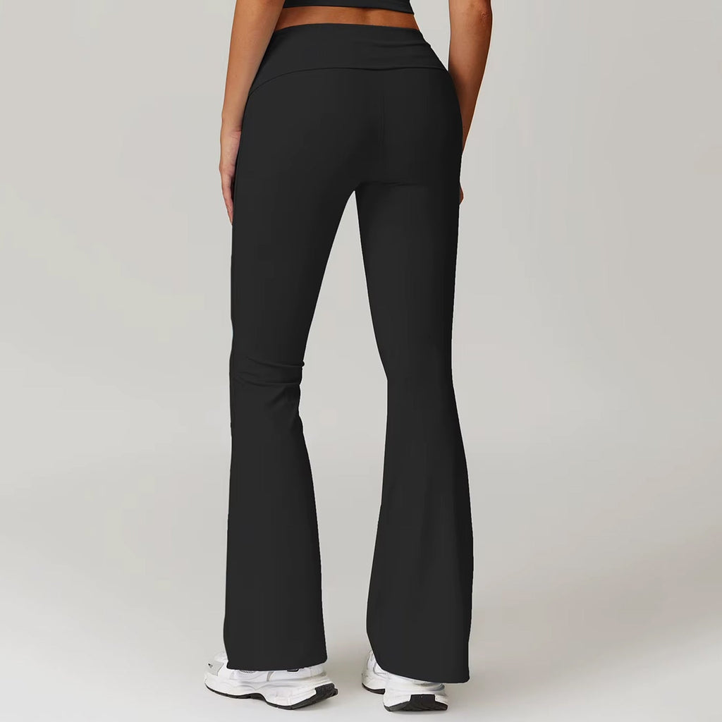 Çift Kat Bel Detaylı Flare