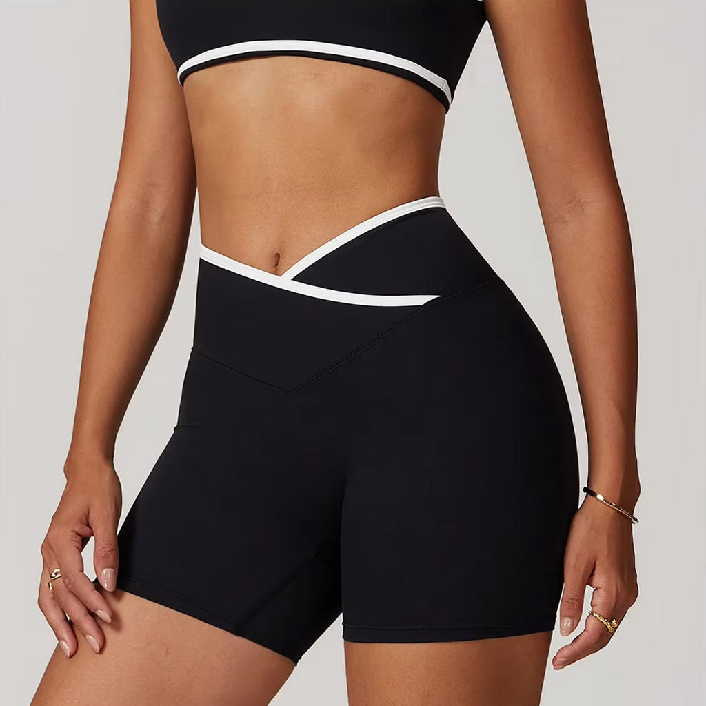 Çizgi Detaylı Biker Şort