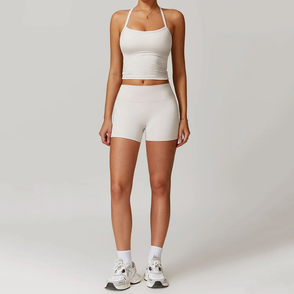 Sırt Detaylı Askılı Atlet Biker Takım