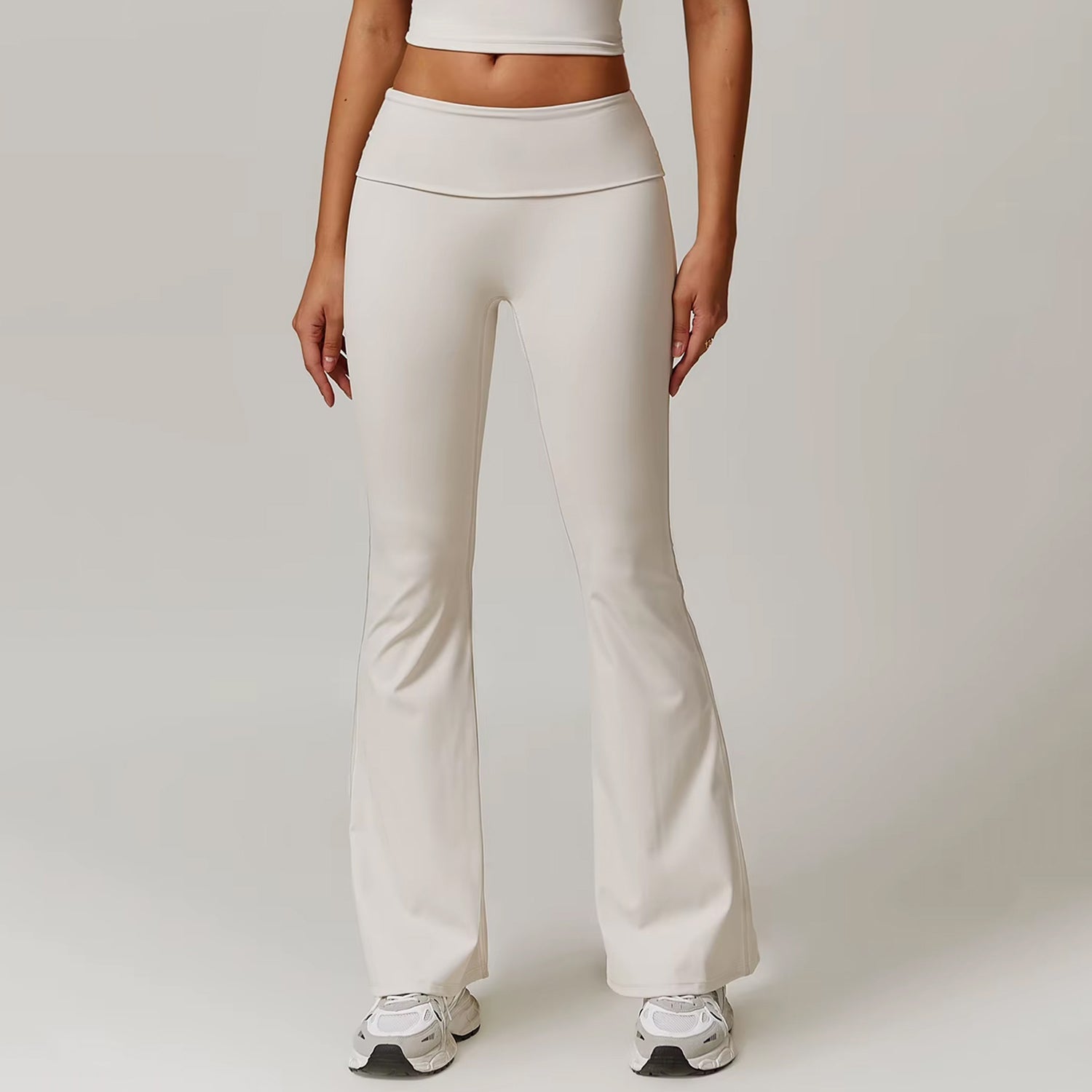 Çift Kat Bel Detaylı Flare