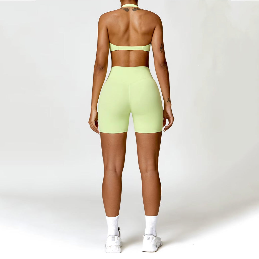 Burgu Bra Biker Şort Takım