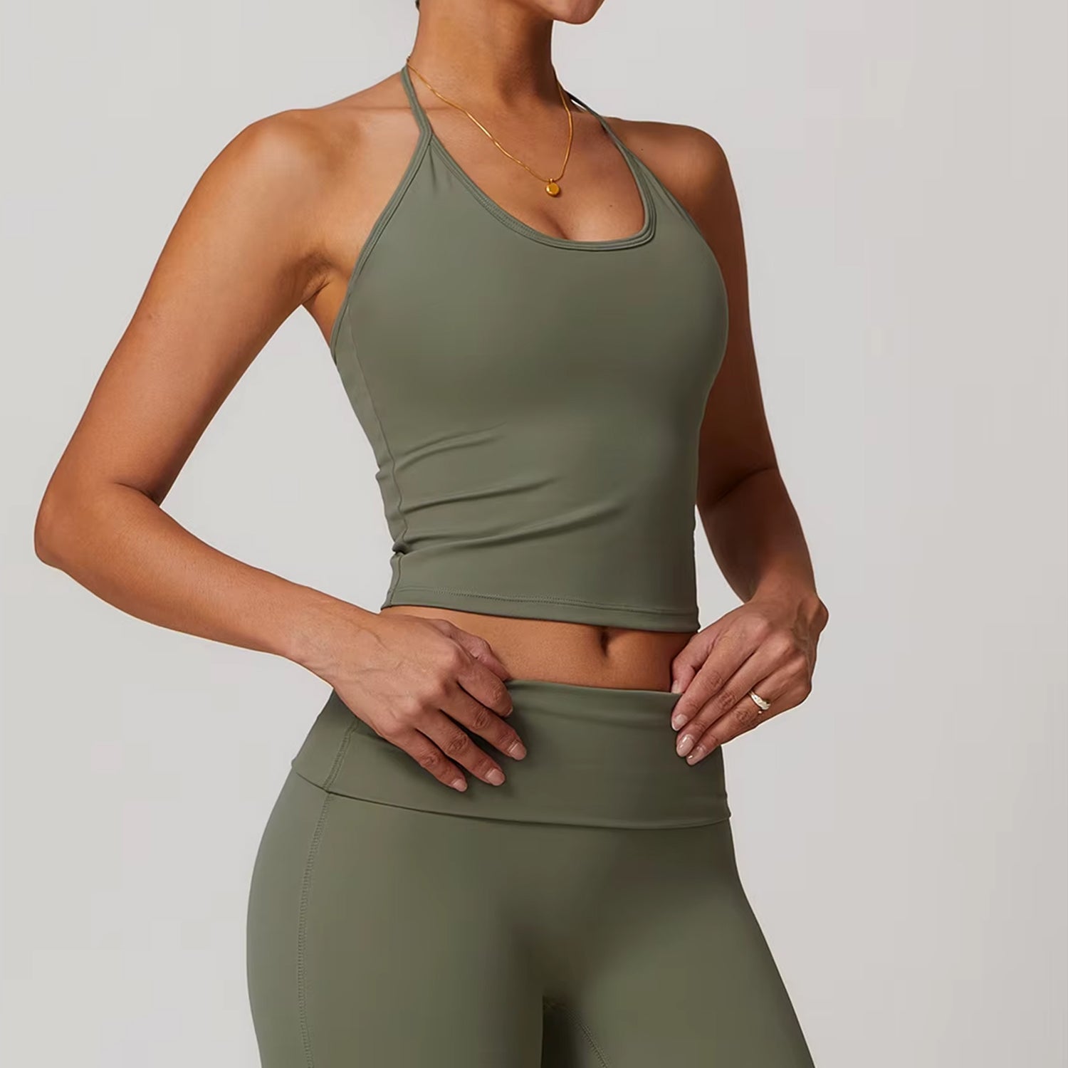 İpli Boyundan Bağlamalı Atlet