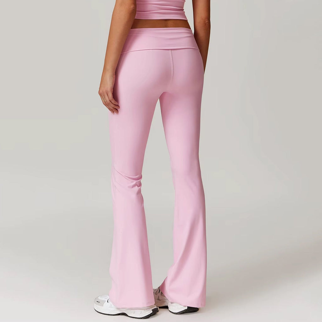 Çift Kat Bel Detaylı Flare