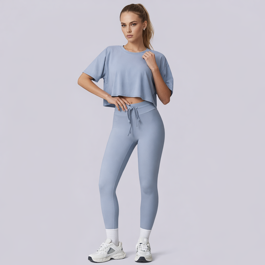 Gök Mavisi Crop Takım