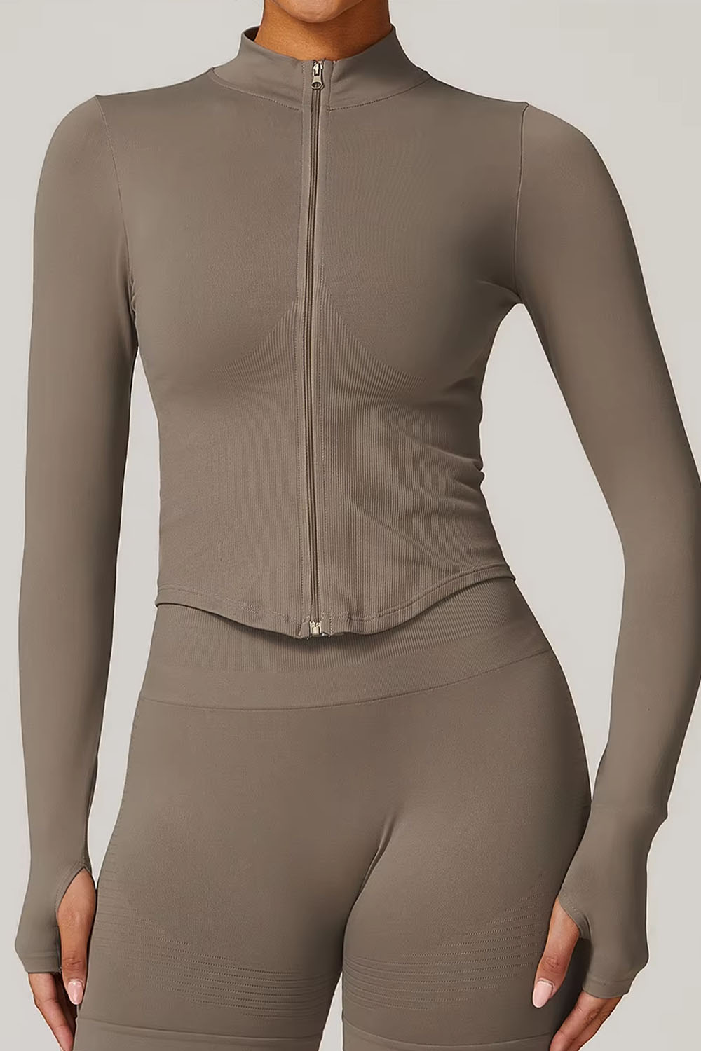 Kıvrımlı Uzun Kollu Ceket