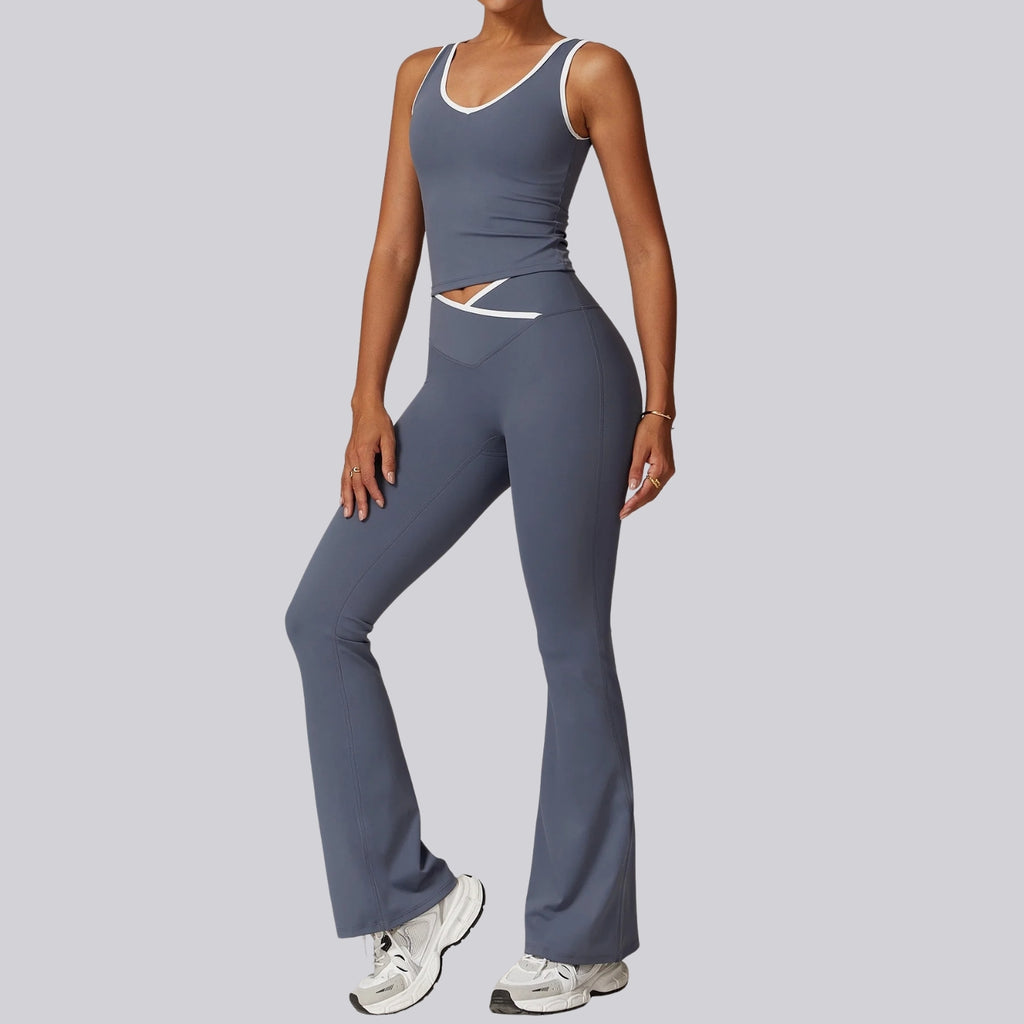 Flow Line Crop & Flare Tayt Takım