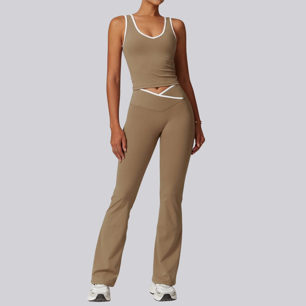 Flow Line Crop & Flare Tayt Takım