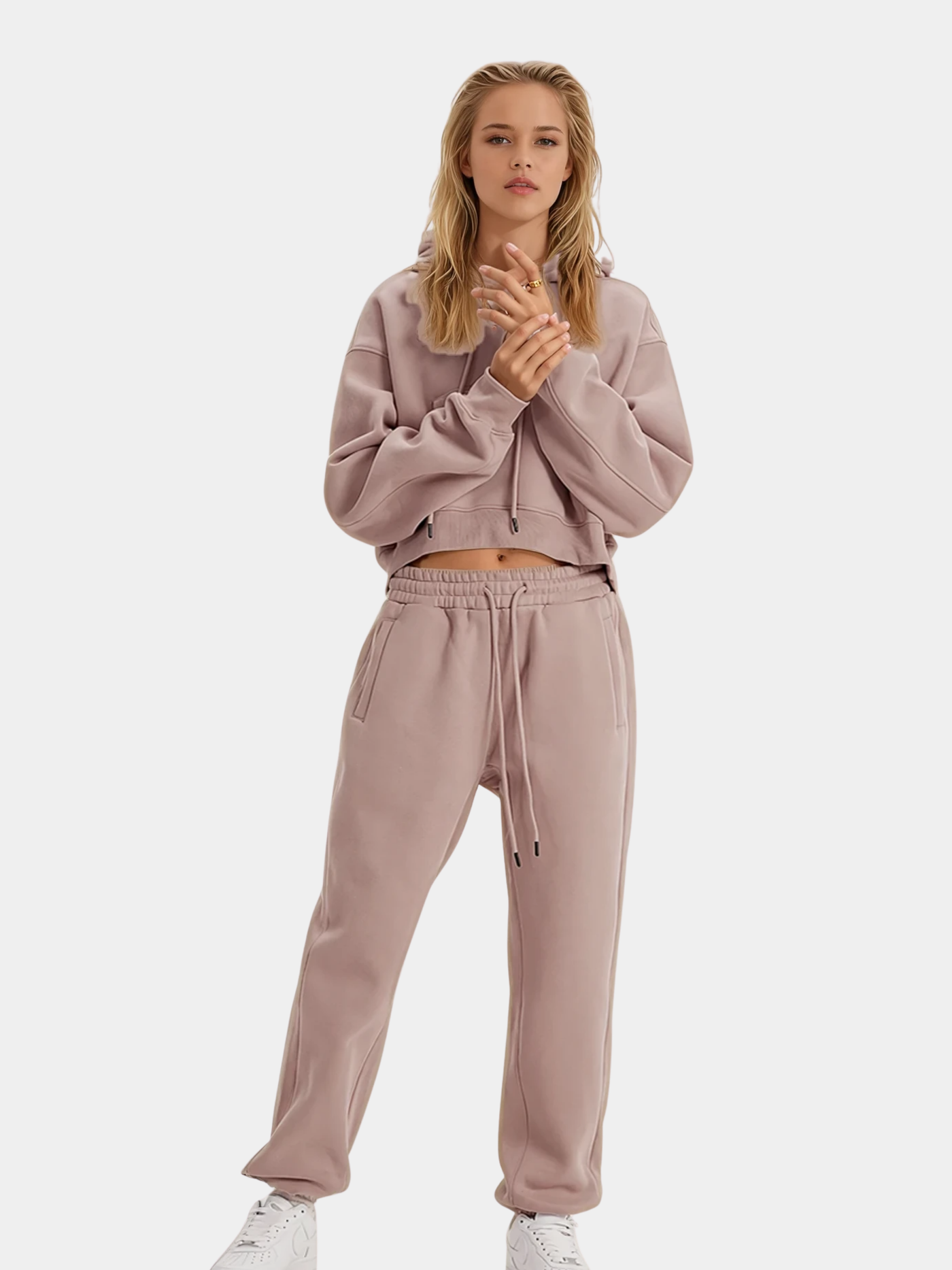 Dusty Mauve Hoodie & Sweatpants Set