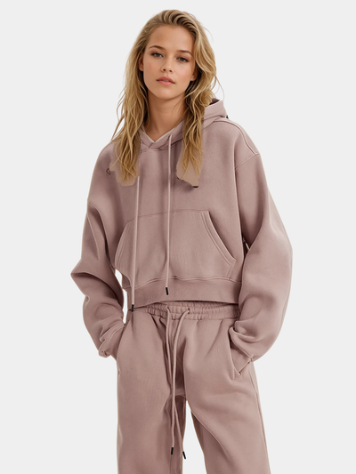 Dusty Mauve Hoodie & Sweatpants Set