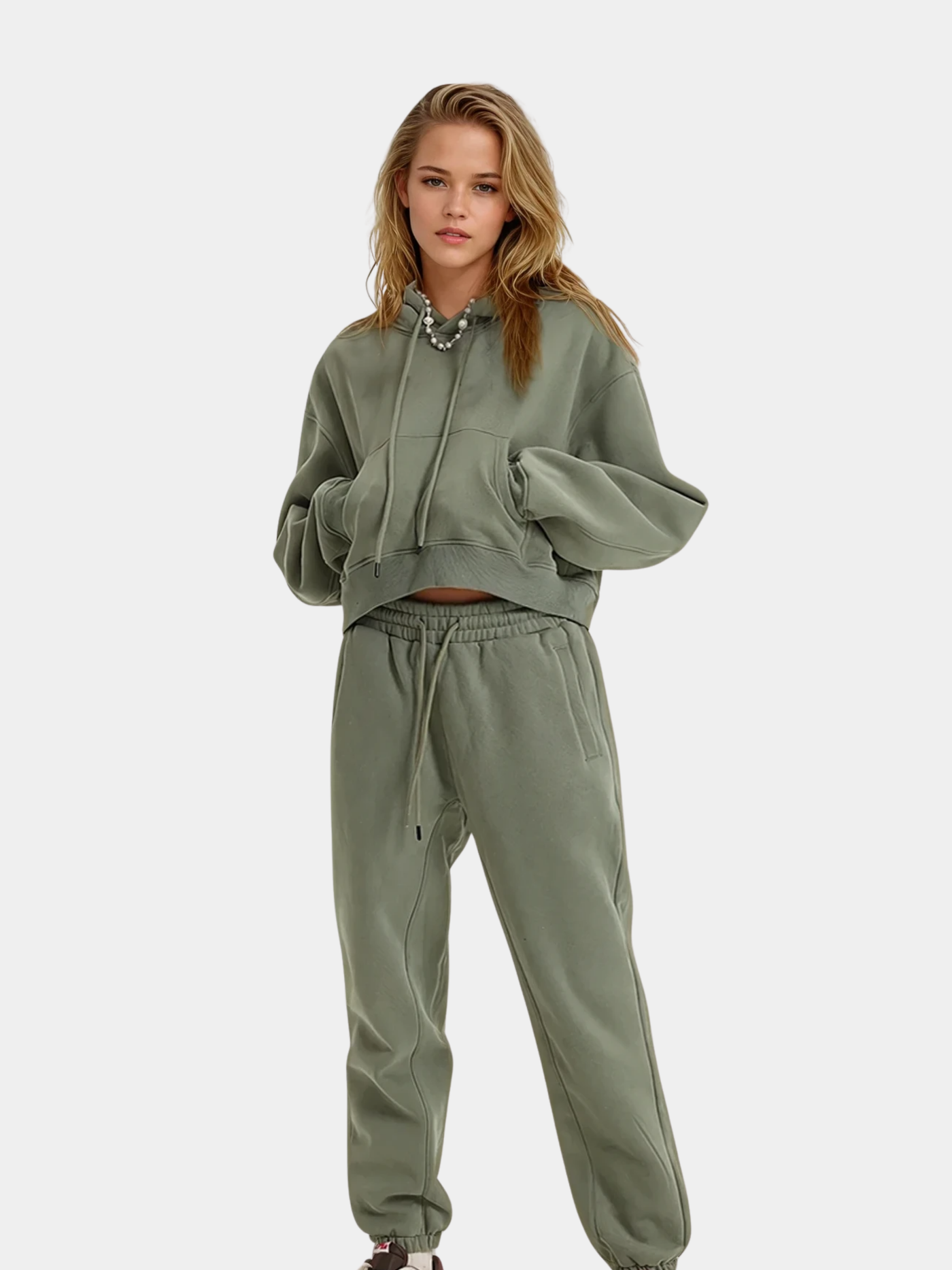 Olive Drift Hoodie & Sweatpants Set